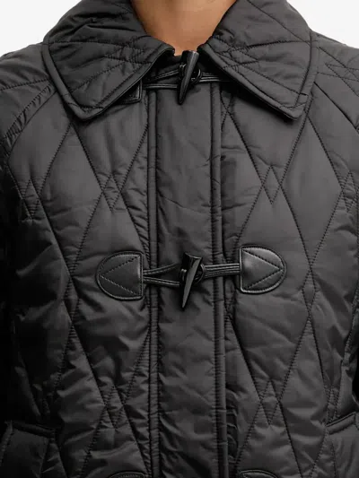 Barbour Quilted Toggle Jacket In Black