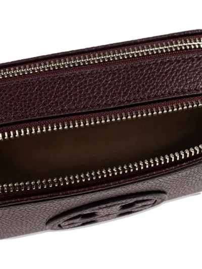 Tory Burch Miller Mini Crossbody Bag Dark Carmine In Burgundy