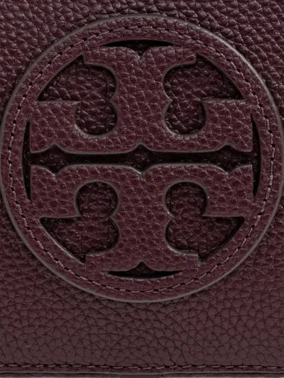 Tory Burch Miller Mini Crossbody Bag Dark Carmine In Burgundy