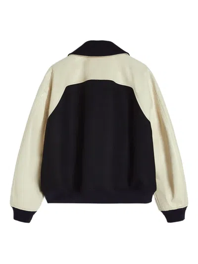Jil Sander Two-tone Jacket In Black