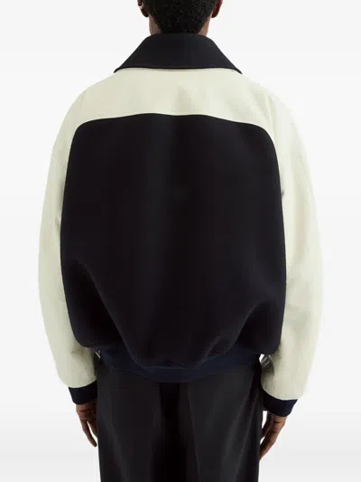 Jil Sander Two-tone Jacket In Black