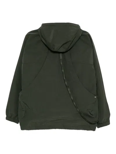 Musium Div. Multi-pockets Hooded Jacket In Green