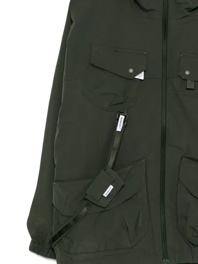 Musium Div. Multi-pockets Hooded Jacket In Green