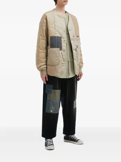 绗缝拼贴设计夹克