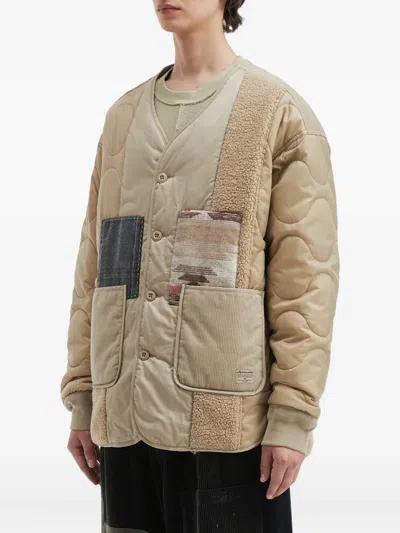 绗缝拼贴设计夹克