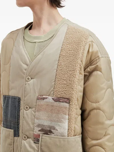 绗缝拼贴设计夹克