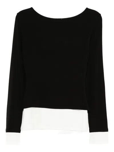 B+ab Layered T-shirt In Black