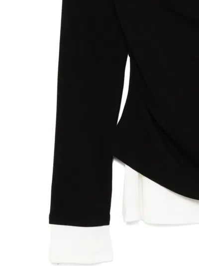 B+ab Layered T-shirt In Black