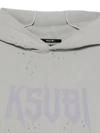 Ksubi Blasted Hoodie In Gray