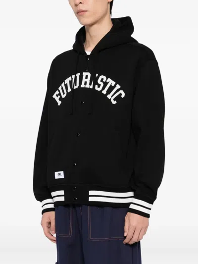 Chocoolate Embroidered Hoodies In Black