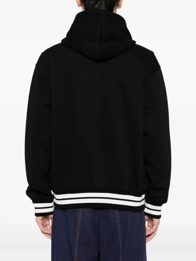 Chocoolate Embroidered Hoodies In Black