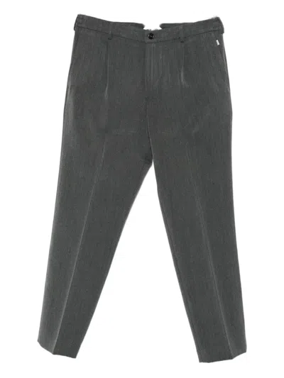 New York Resident Pleated Tailored Trousers In Gray
