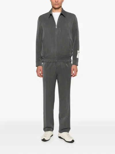 New York Resident Pleated Tailored Trousers In Gray