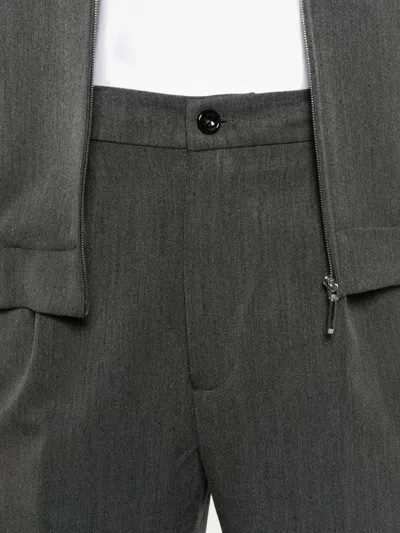 New York Resident Pleated Tailored Trousers In Gray