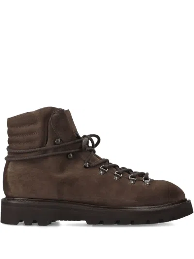 Premiata Lace-up Boots In Brown
