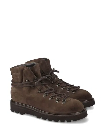 Premiata Lace-up Boots In Brown