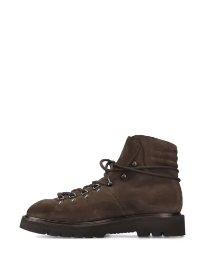 Premiata Lace-up Boots In Brown