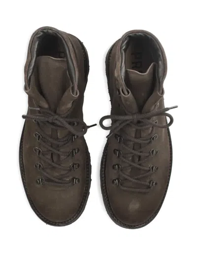 Premiata Lace-up Boots In Brown