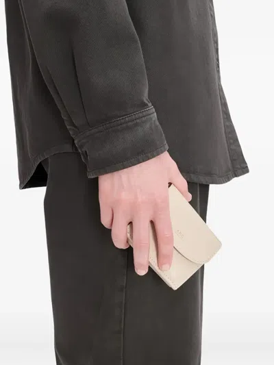 Apc Geneve Tri-fold Wallet In Neutral