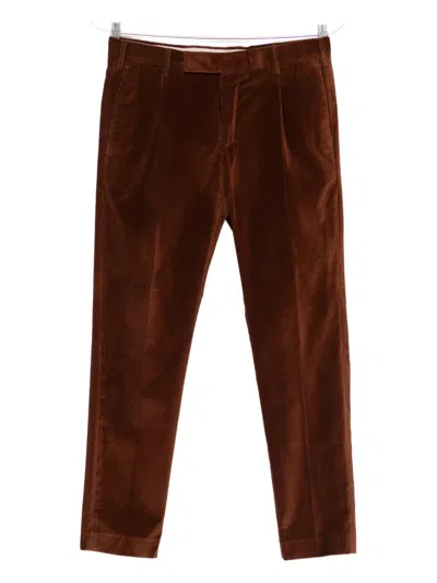 Pt Torino Dieci Corduroy Trousers In Brown
