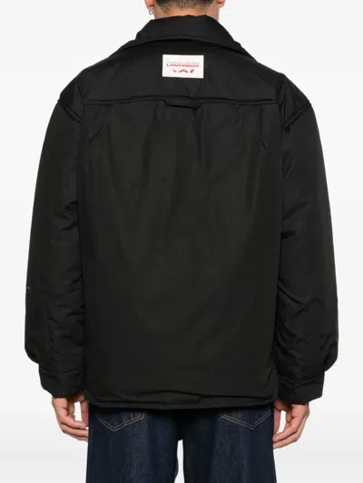 Charles Jeffrey Loverboy Padded Shirt Jacket In Black