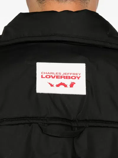 Charles Jeffrey Loverboy Padded Shirt Jacket In Black