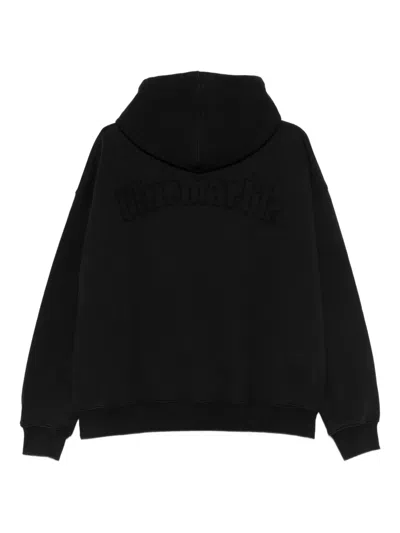 Bluemarble Cotton Hoodie In Black