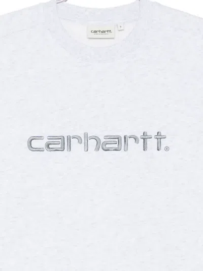 Carhartt Logo-embroidered Sweatshirt In White