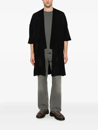 Label Under Construction V-neck Cardigan In Black