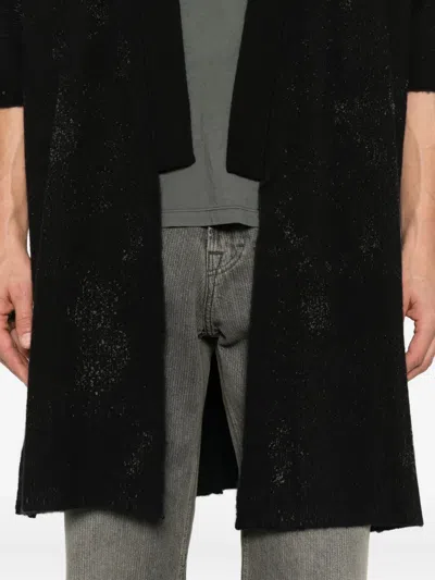 Label Under Construction V-neck Cardigan In Black