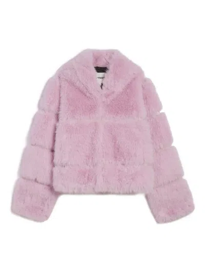 Apparis Sai Sable Coat In Pink