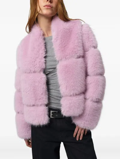 Apparis Sai Sable Coat In Pink