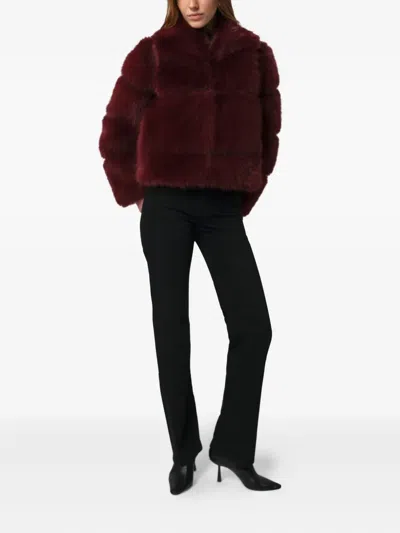 Apparis Sai Sable Coat Merlot In Burgundy