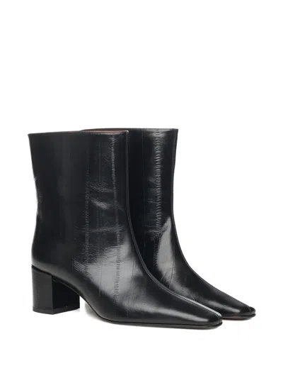 Giuliano Galiano 60mm Stefy Leather Ankle Boot In Black