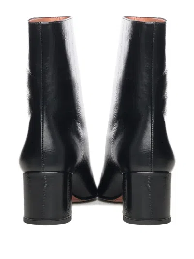 Giuliano Galiano 60mm Stefy Leather Ankle Boot In Black