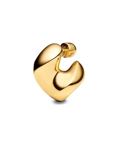 Maria Black Medium Saddle Earring In Gold