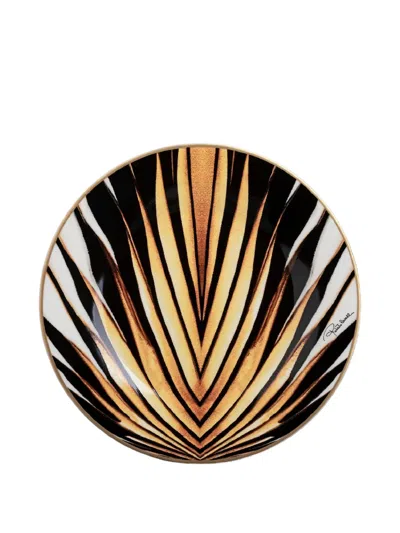 Roberto Cavalli Ray Of Gold Fruit Plates (set Of Two) In Multi