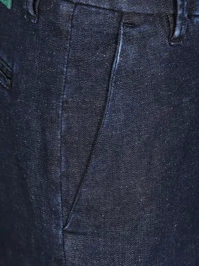 Jacob Cohen Cropped Flare Boot Trousers In Blue