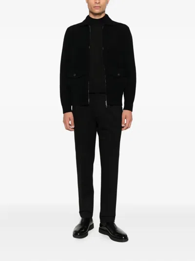 Luigi-gentile Zip-fastening Jacket In Black