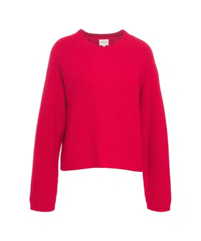Herskind Sabby' Ribbed Sweater In Red