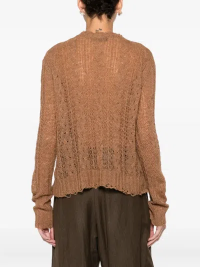 绞花针织磨损边毛衣