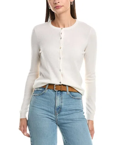 Incashmere Cashmere Cardigan In White