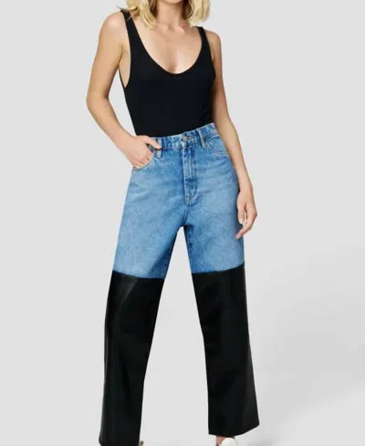 Blanknyc Baxter Ribcage Straight Leg Jeans In Blue In Blue