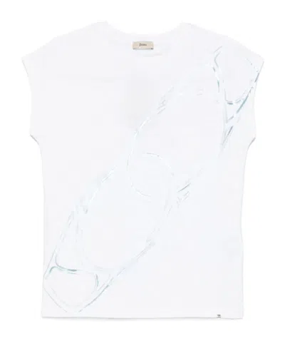 Herno Interlock Jersey T-shirt In Neutral