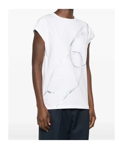 Herno Interlock Jersey T-shirt In Neutral