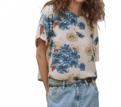 The Great Mandolin Top In Sungold Floral In Multi