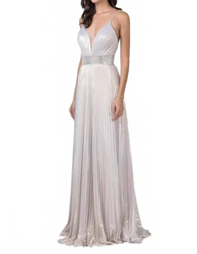 Trevi Collection A Customer Favorite Dress In Champagne In Neutral