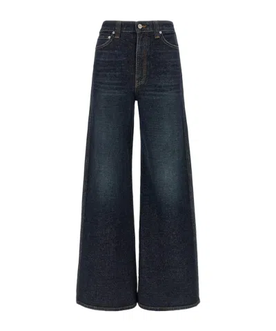 Khaite Women Blue Dane Wide-leg Jeans In Blue