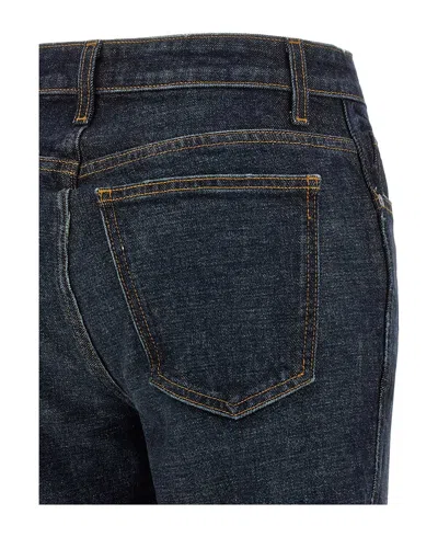 Khaite Women Blue Dane Wide-leg Jeans In Blue