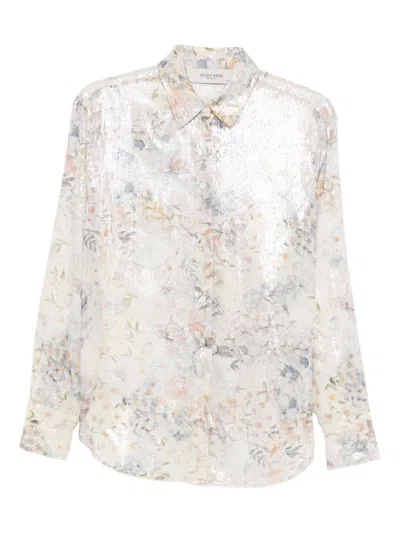 Golden Goose Floral Shirt  In Neutral